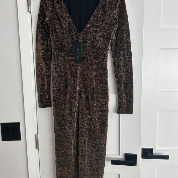 Rachel Zoe metallic dress black/gold. Size 6 - Picture 6 of 7